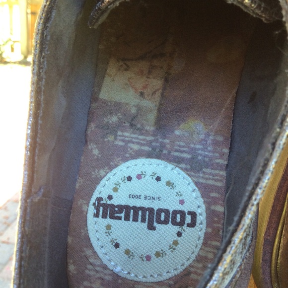 Coolway shoes, silver tie up loafers Sz 39 - Picture 5 of 6